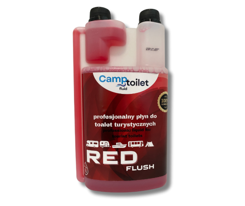Camptoilet Red Flush płyn do toalet turystycznych 1 l z dozownikiem